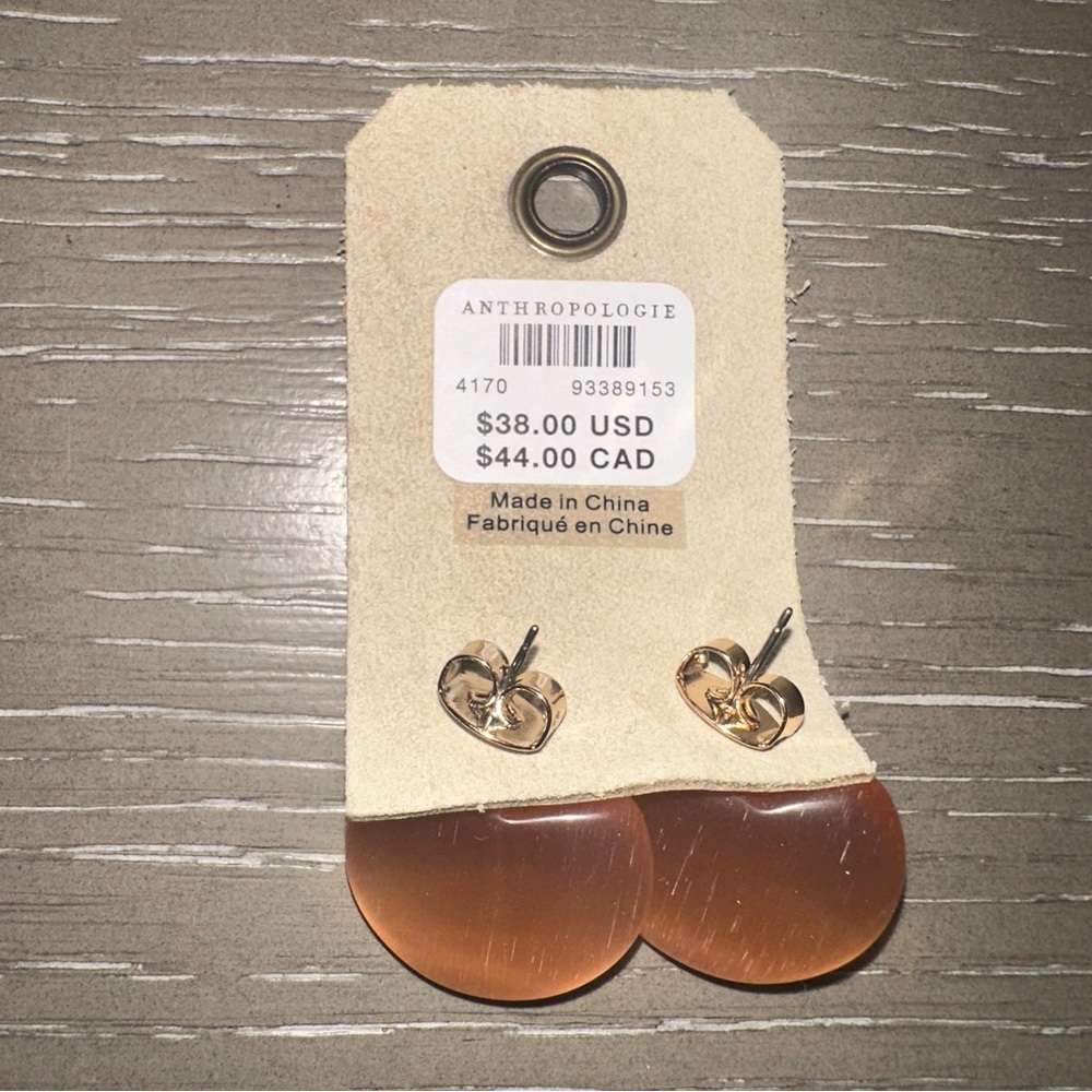 ANTHRO Curved Lucite Earrings - Picture 5 of 6